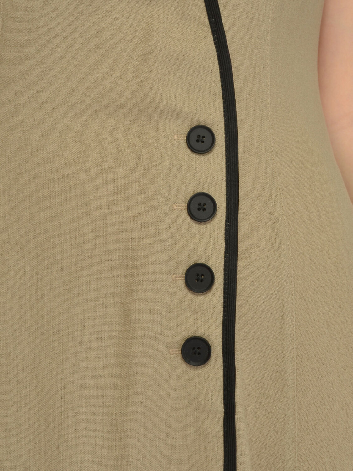 VISERDI Платье 588725 10468-беж 4561675 бежевый, черный