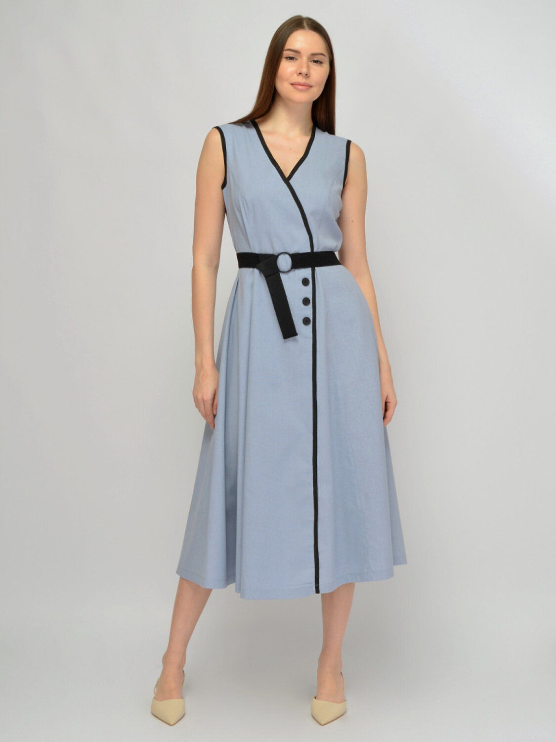 VISERDI Платье 588726 10468-джс 4561675 Джинсовый,черный