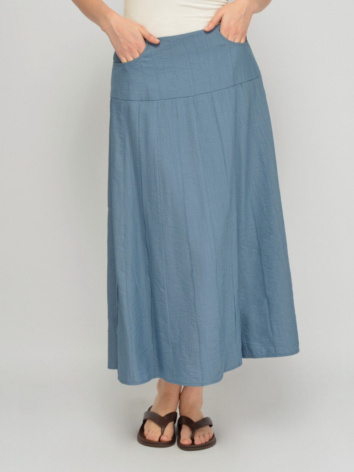 VISERDI Юбка 588727 10472-джс 9561005 джинсовый