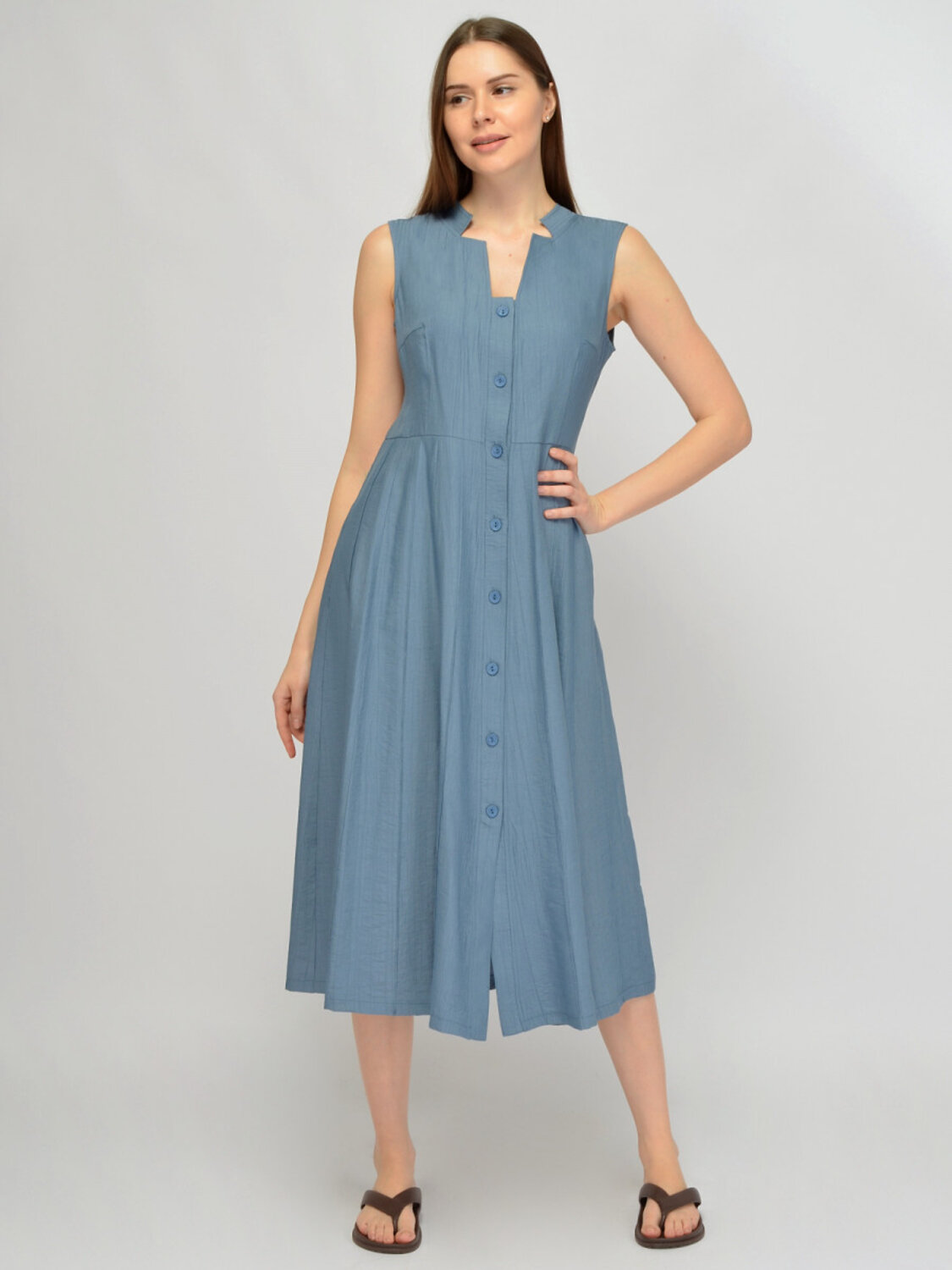 VISERDI Платье 588729 10473-джс 4561110 джинсовый