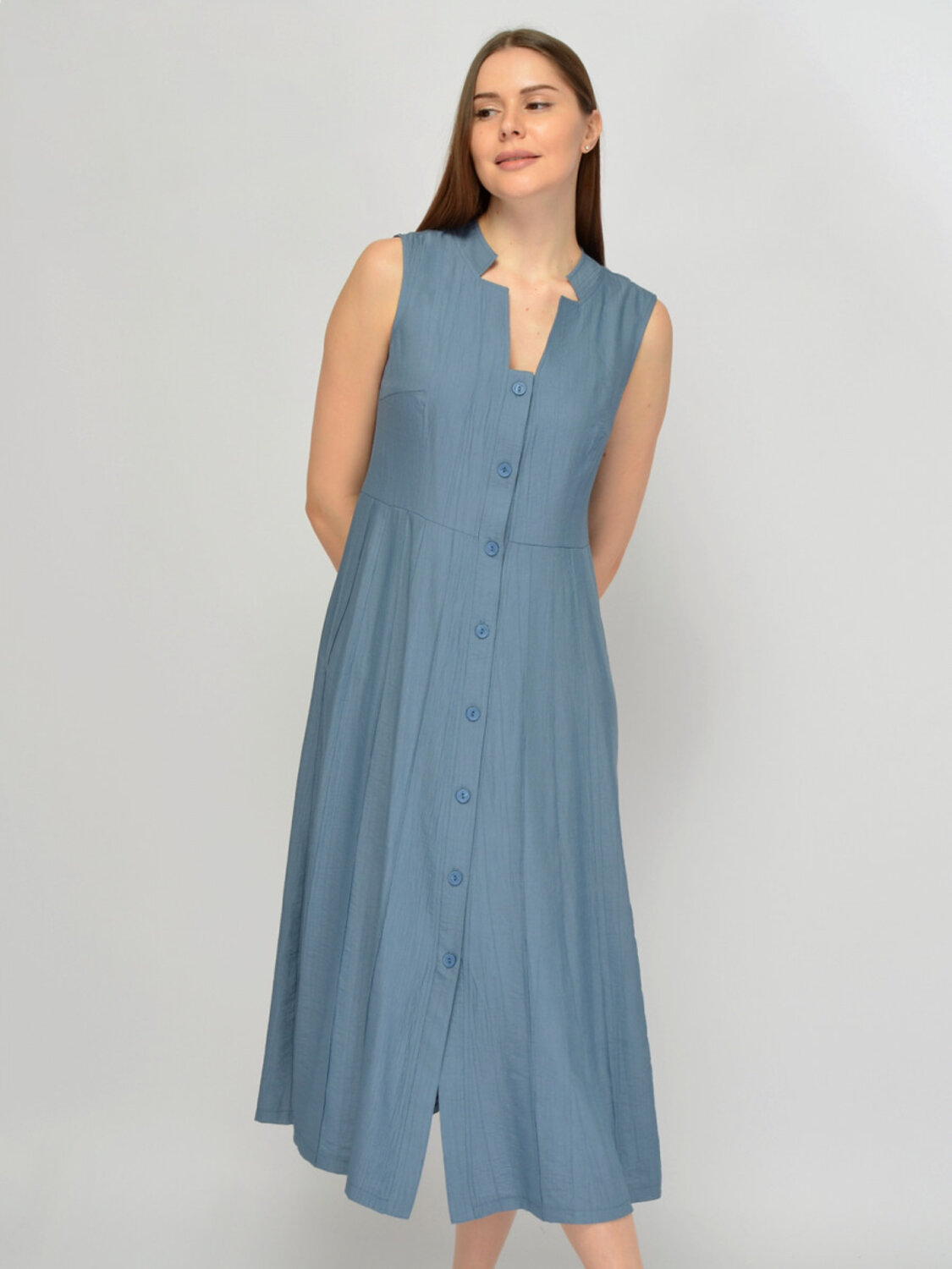 VISERDI Платье 588729 10473-джс 4561110 джинсовый