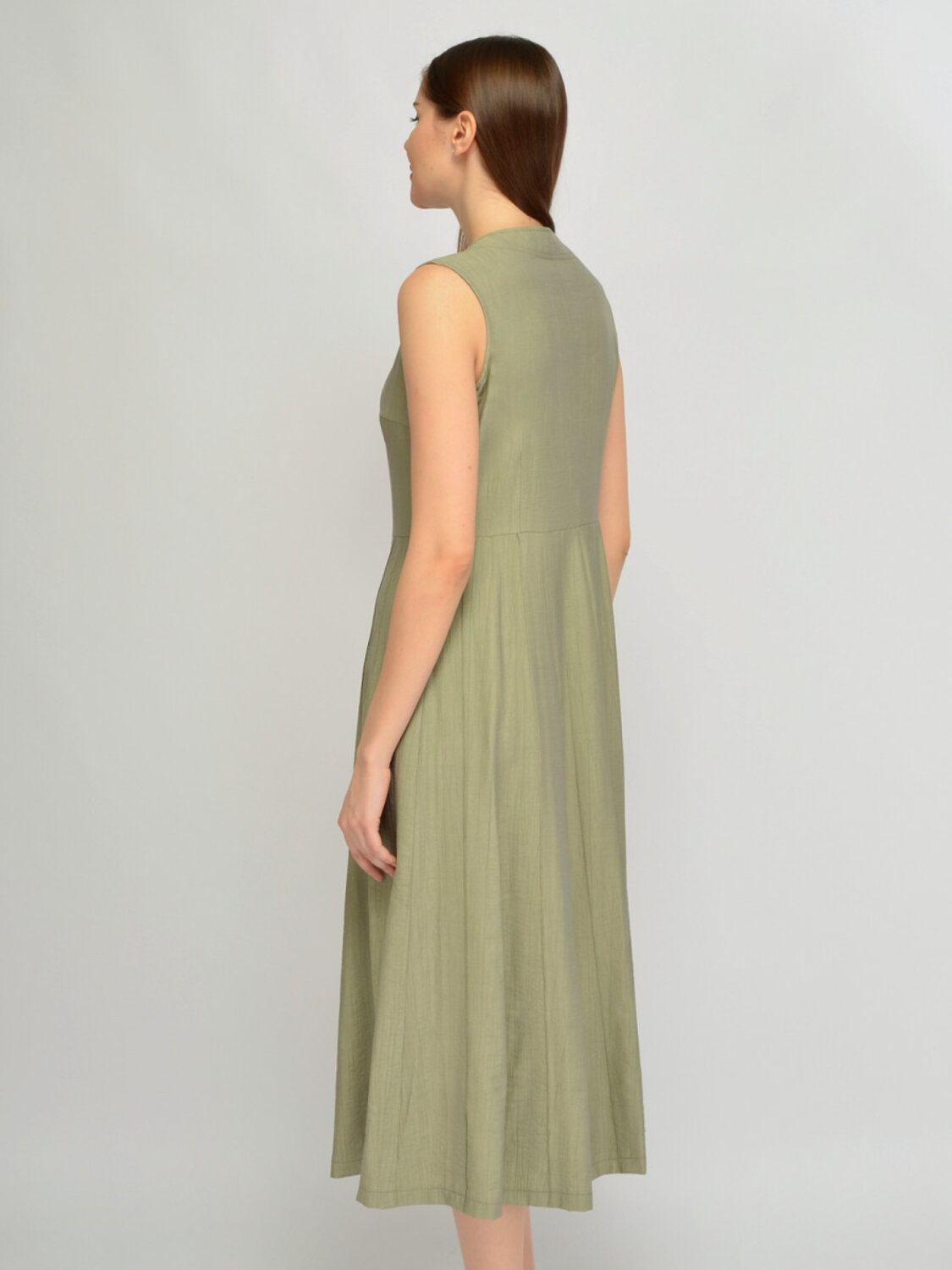 VISERDI Платье 588730 10473-олв 4561110 оливковый