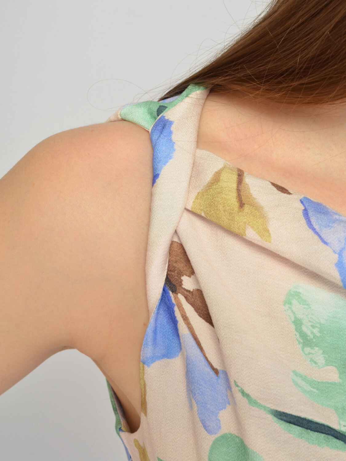 VISERDI Платье 588731 10474-цвр 456990 светло-розовый,голубой,бирюзовый