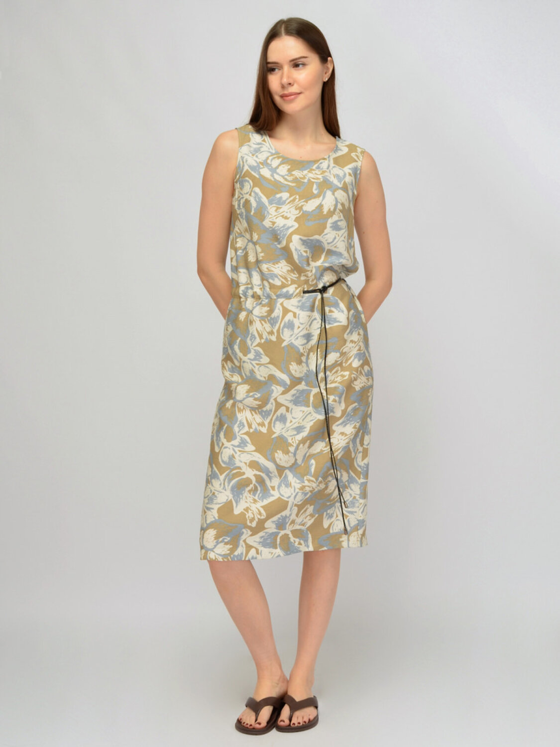 VISERDI Платье 588733 10466-абе 4561025 Синий,белый,бежевый