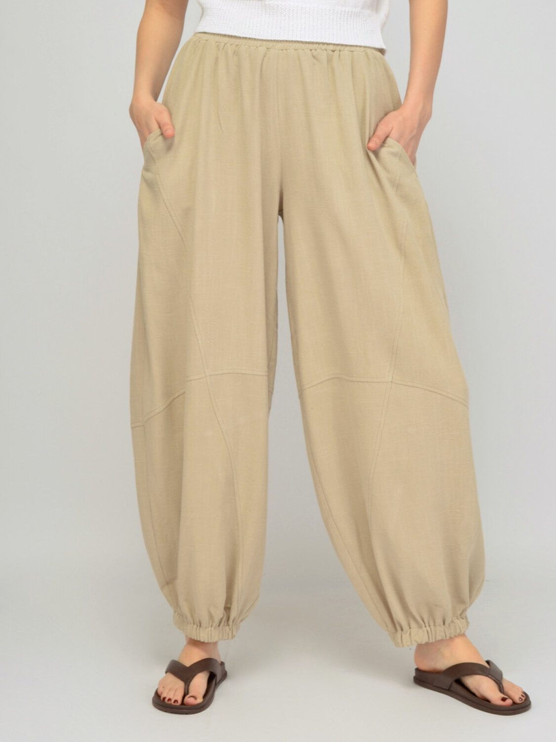 VISERDI Брюки 588735 10475-беж 8561150 бежевый