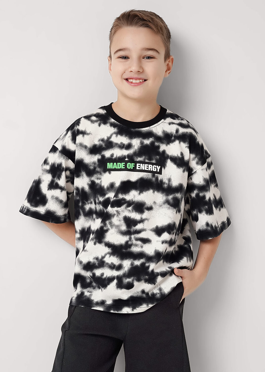 CLEVER Футболка 588743 867363/14кдн_п чёрный/молочный