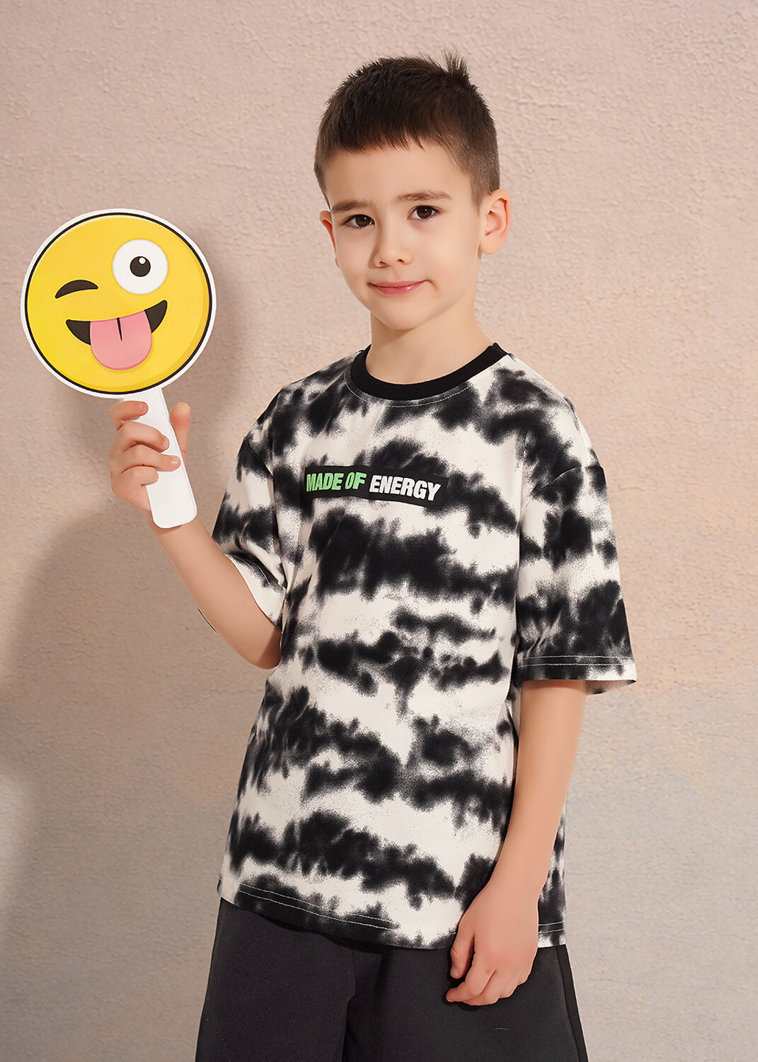 CLEVER Футболка 588754 867361/14кдн_п чёрный/молочный