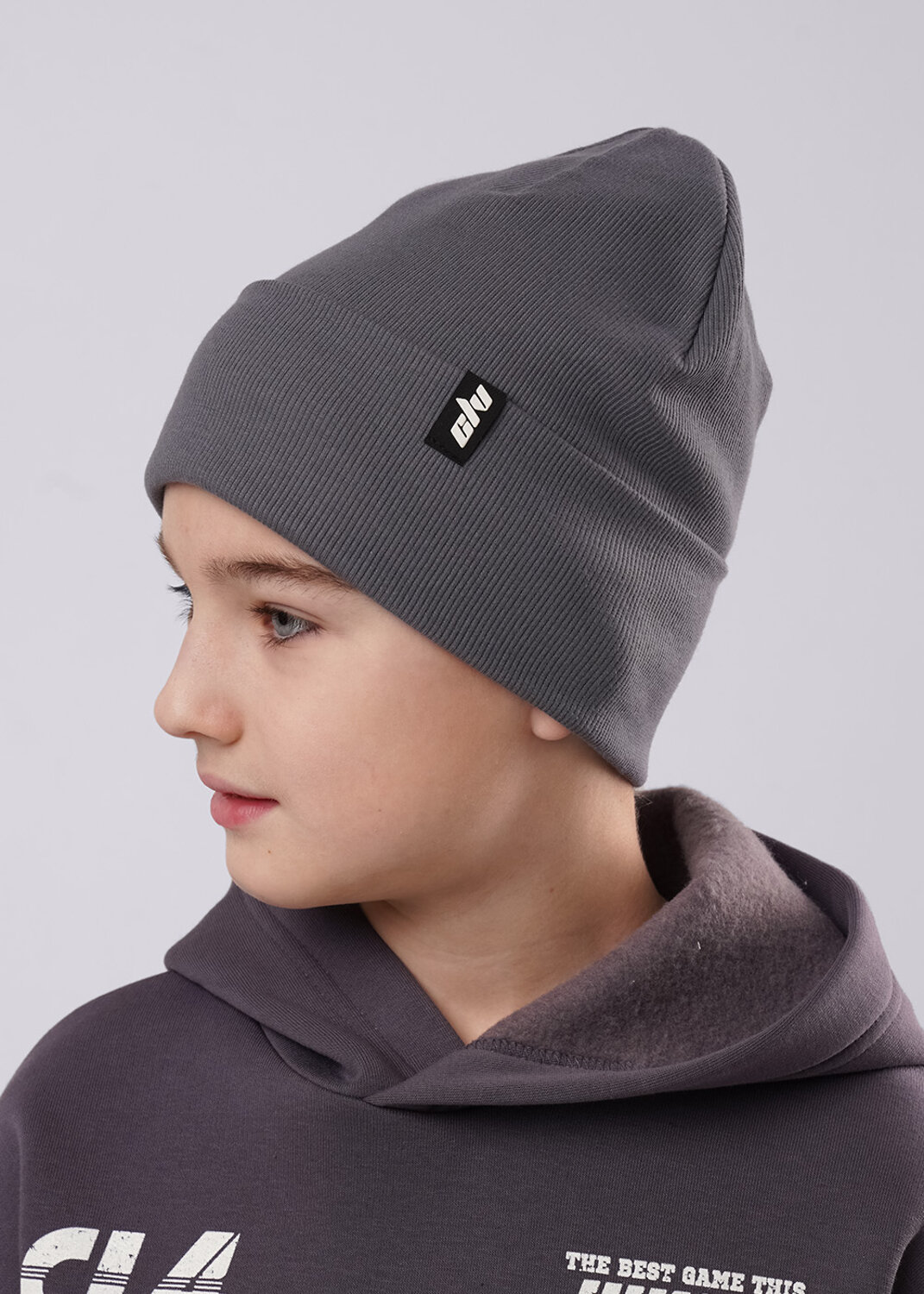 CLEVER Шапка 588777 555711ш т.серый