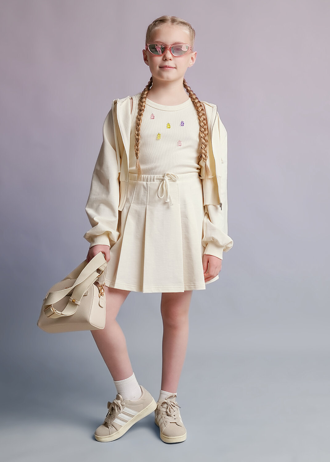 CLEVER Юбка 588779 867378/15а молочный