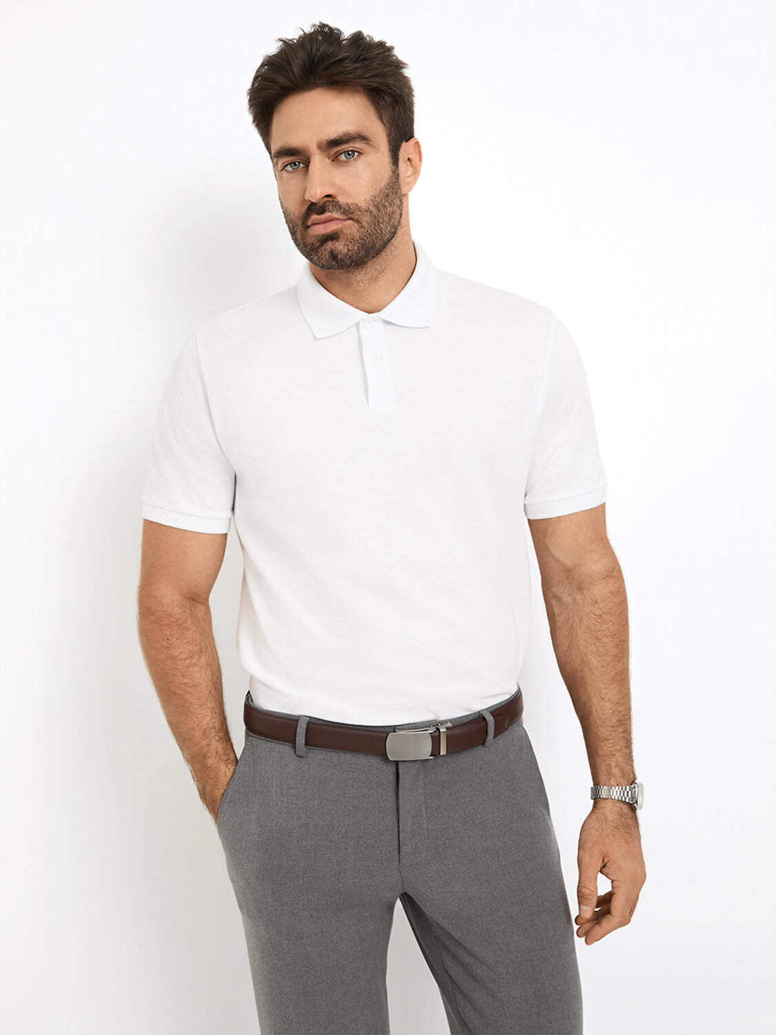 Omsa Поло 588809 OmU 1521С Поло муж., СO Bianco (Белый)