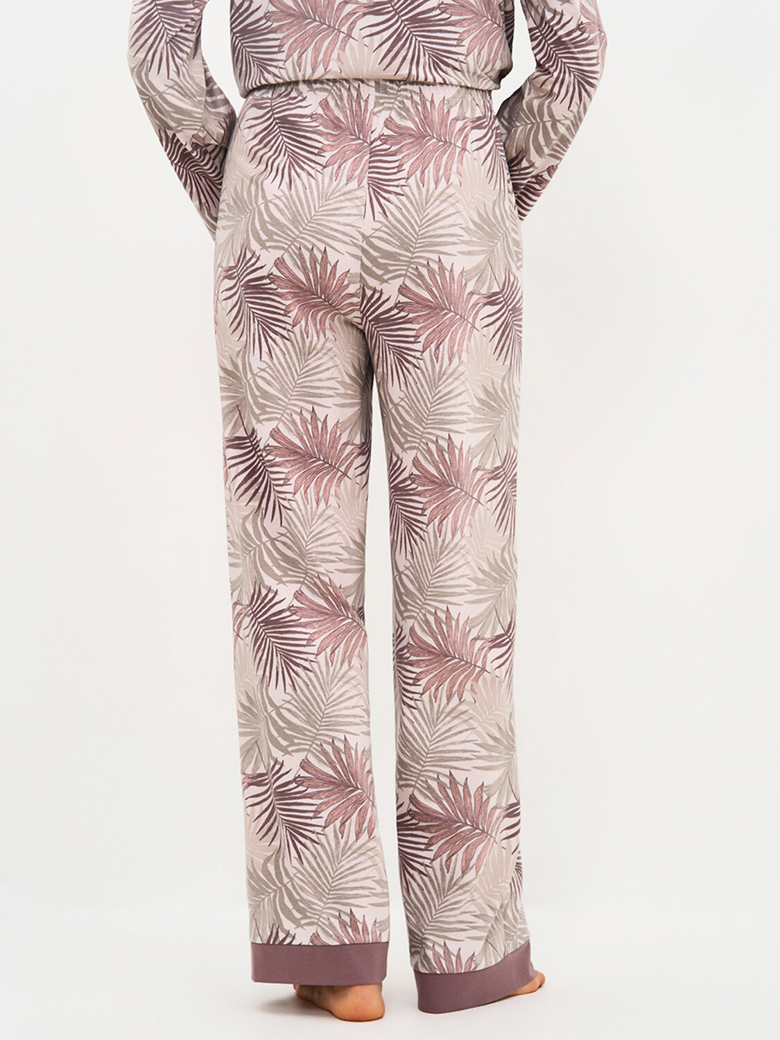 Omsa Пижама 588818 OmD 0232D SELVATICA Пижама принт. женская (Рубашка+Брюки прямые), CO Rosa Cashmere (Розовый)