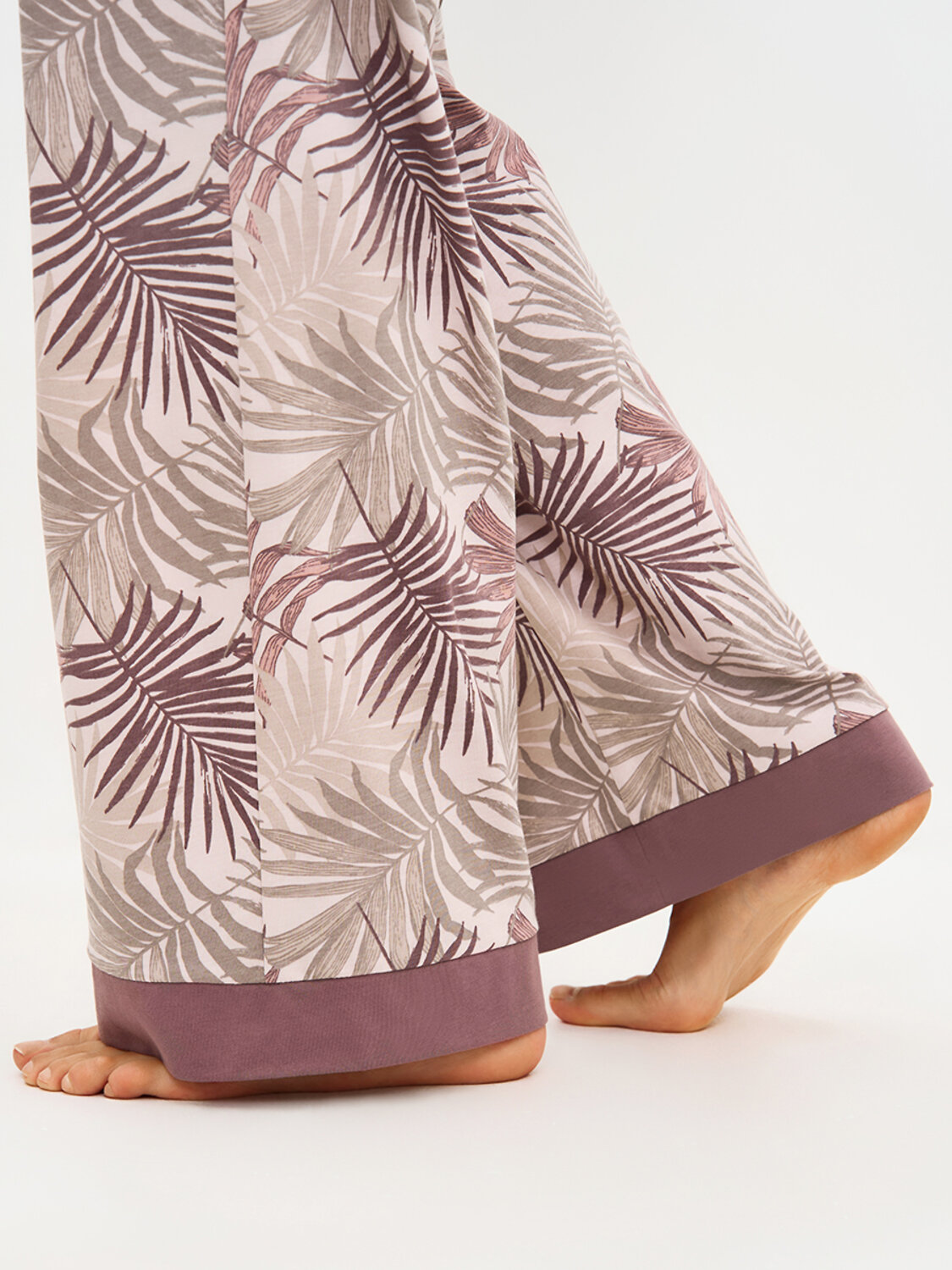 Omsa Пижама 588818 OmD 0232D SELVATICA Пижама принт. женская (Рубашка+Брюки прямые), CO Rosa Cashmere (Розовый)