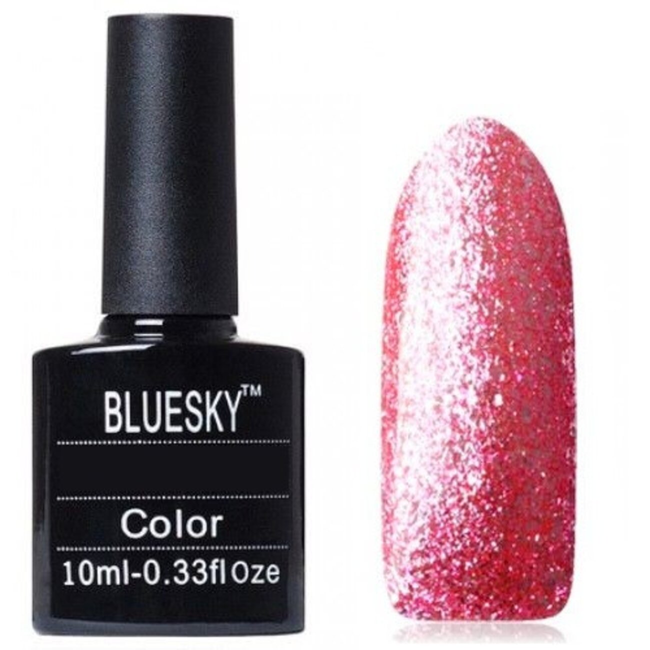 Bluesky Гель-лак" Серия Глиттер" BJ 12 розовый 588832 10482 