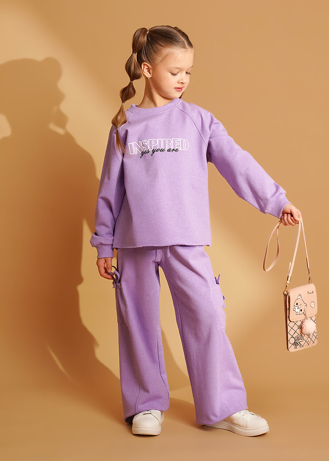 CLEVER Брюки 588838 867375/15ан фиолетовый/св.фиолетовый