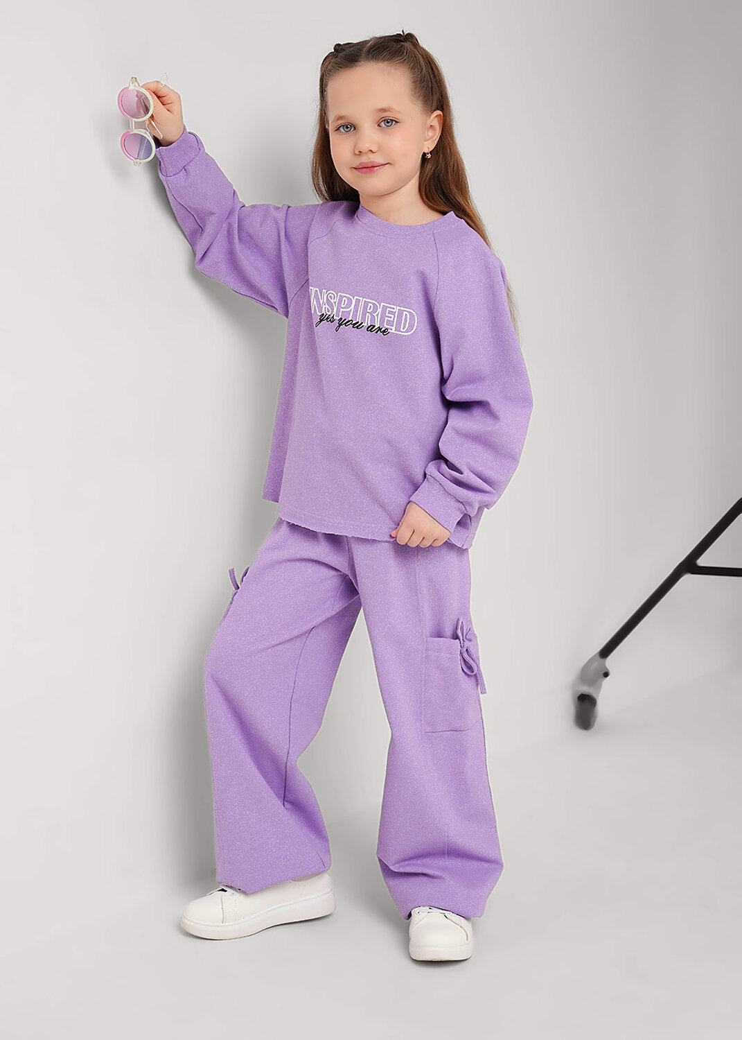 CLEVER Брюки 588838 867375/15ан фиолетовый/св.фиолетовый