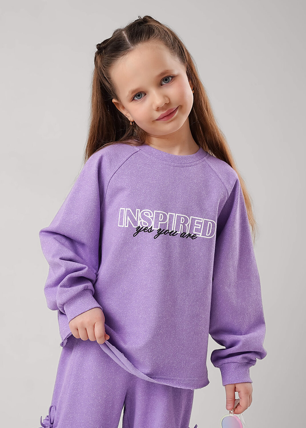 CLEVER Джемпер 588840 867416/15ан_п фиолетовый/св.фиолетовый