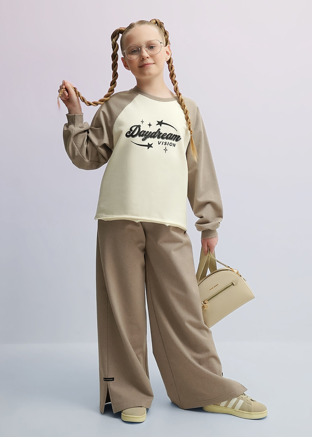 CLEVER Джемпер 588841 867402/15ан_п св.коричневый/кофейный