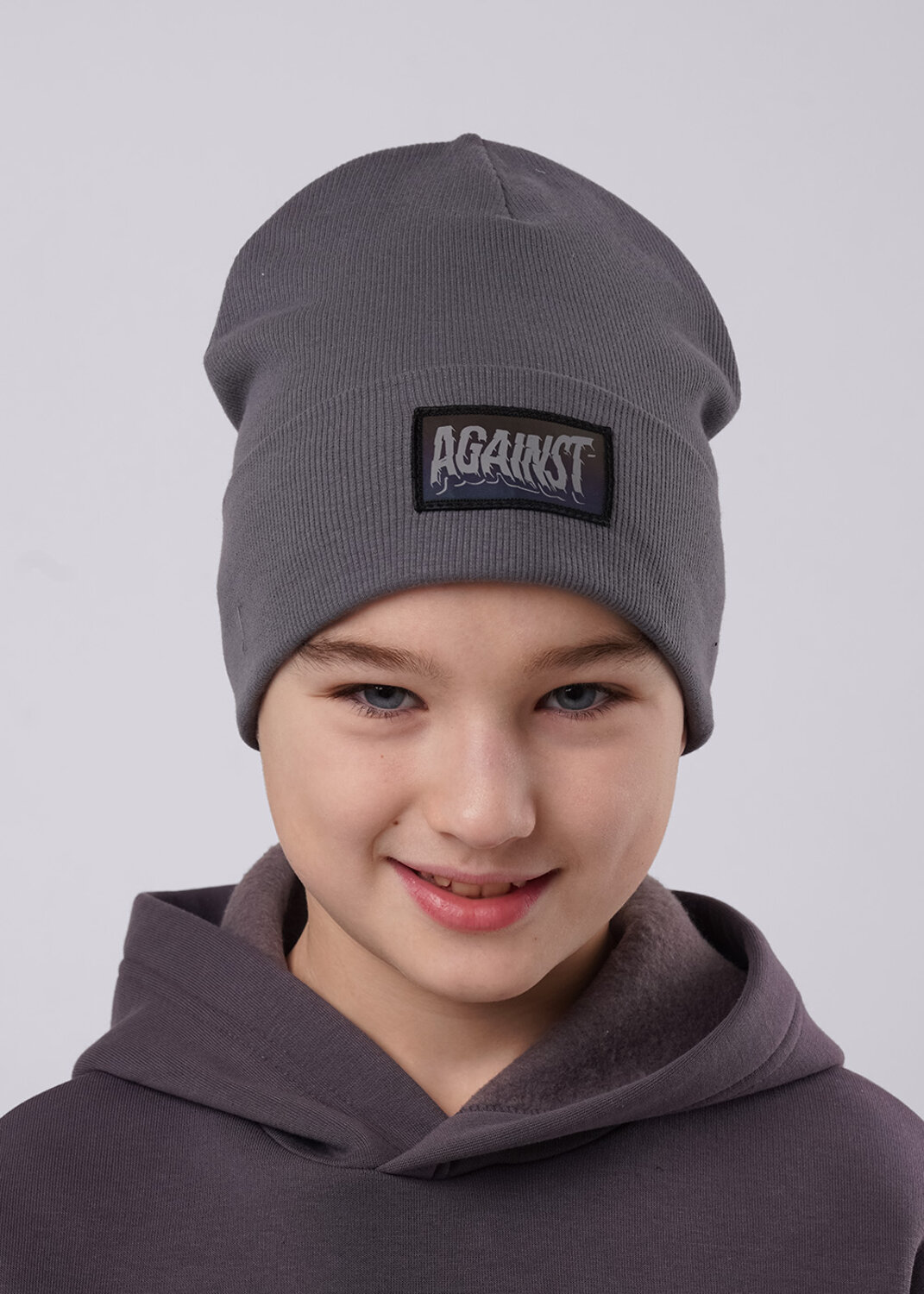 CLEVER Шапка 588867 546604ш т.серый