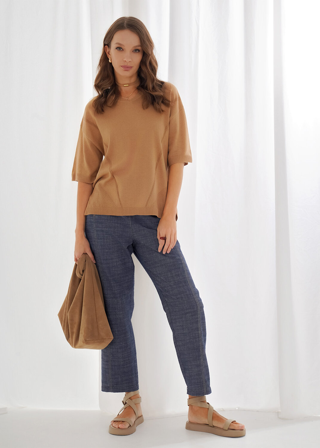 CLEVER Джемпер 588883 264681/209ха т.бежевый