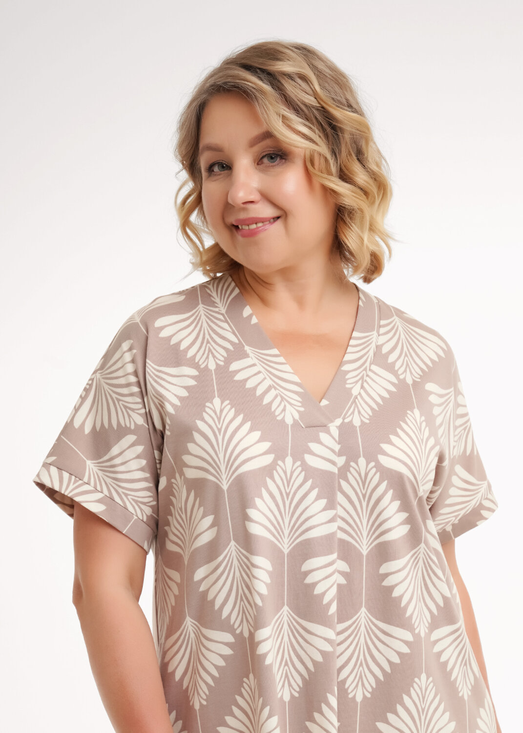 CLEVER Платье 588890 LDR26-1228 т.бежевый/св.бежевый