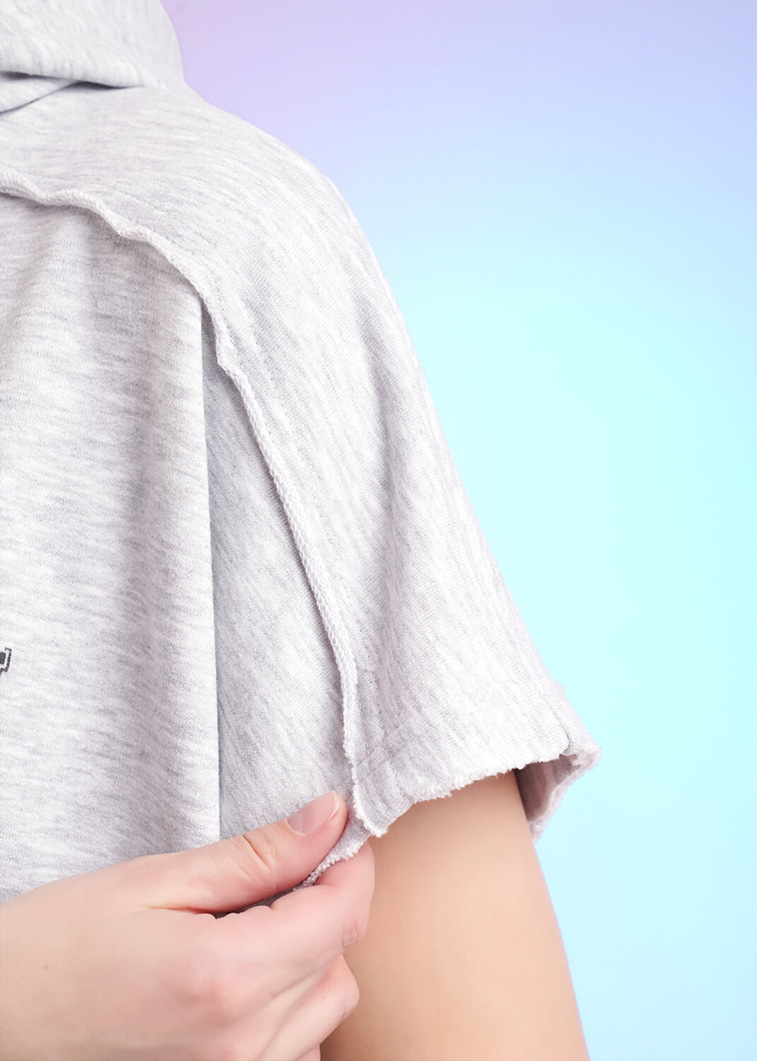 CLEVER Джемпер 588900 LF26-1229/4 мел меланж св.серый