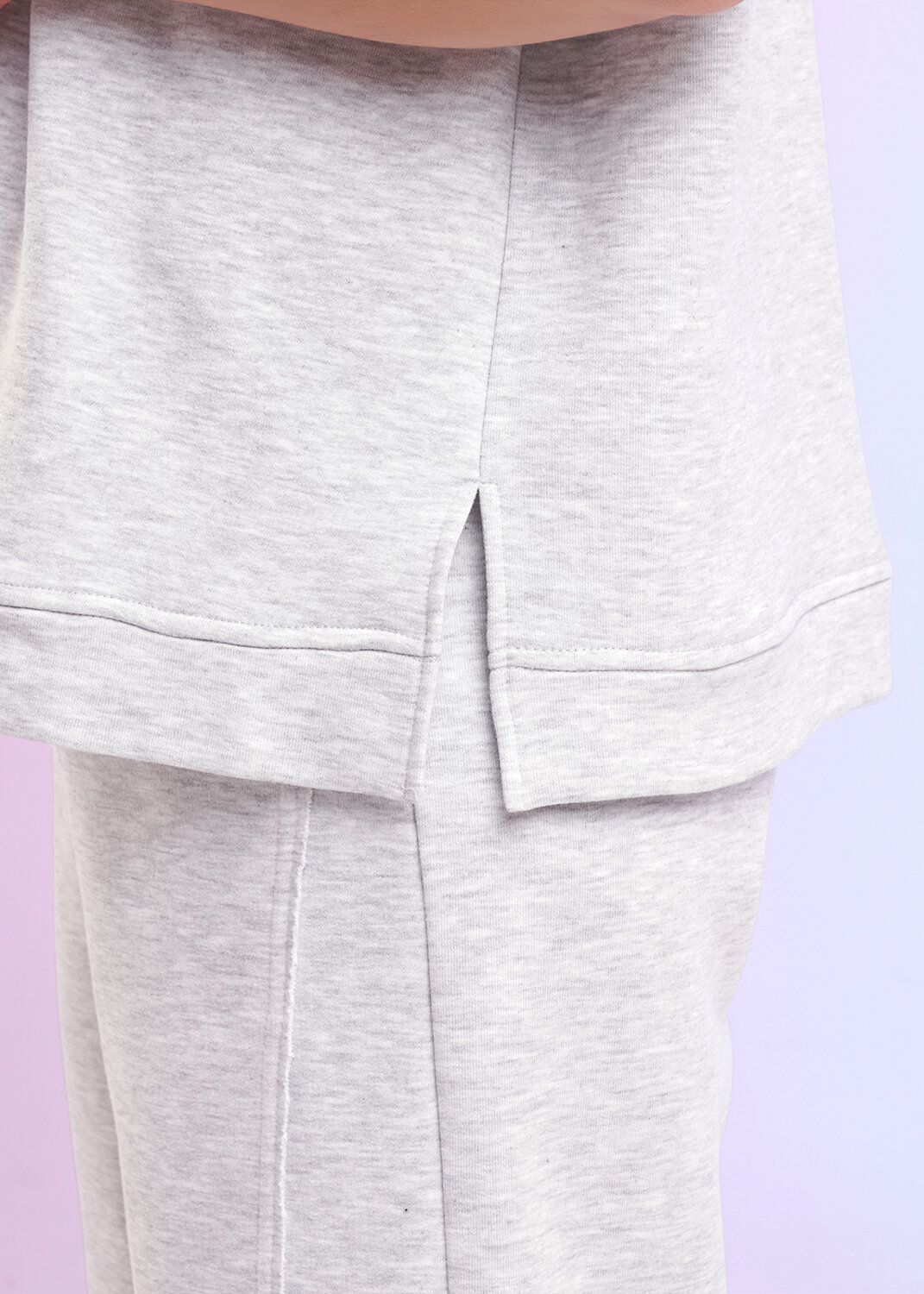 CLEVER Джемпер 588900 LF26-1229/4 мел меланж св.серый