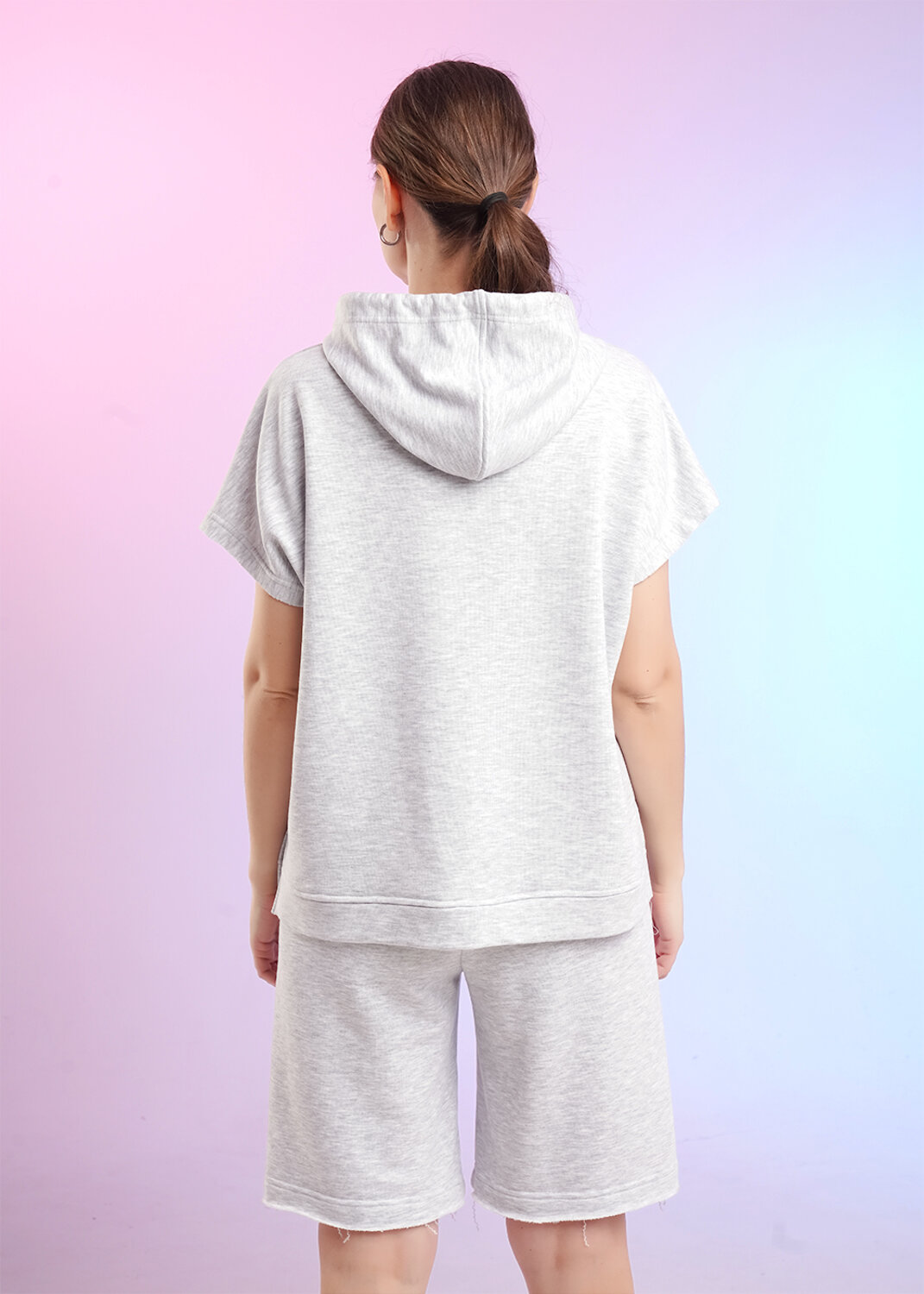 CLEVER Джемпер 588900 LF26-1229/4 мел меланж св.серый