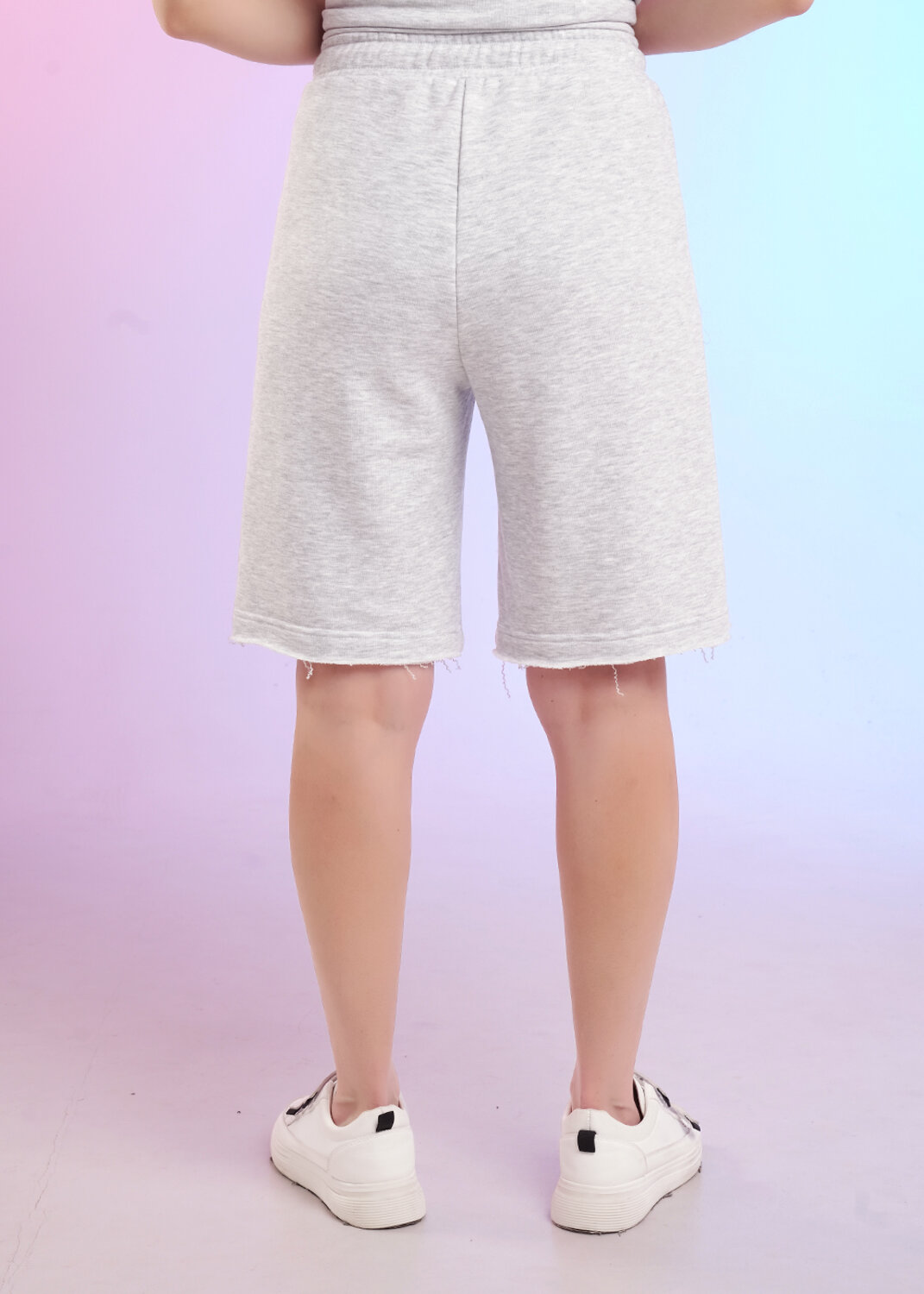 CLEVER Шорты 588902 LSH26-1229/1 мел меланж св.серый