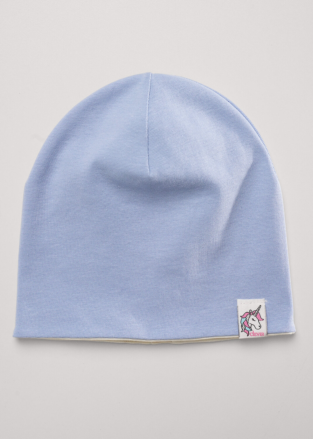 CLEVER Шапка 588914 567374рп молочный/св.сиреневый