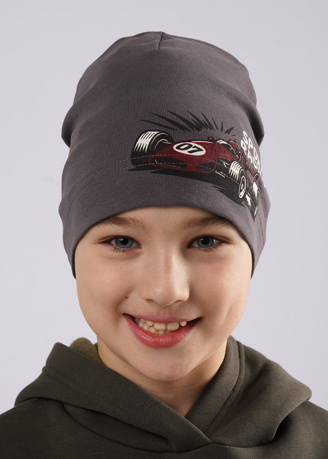 CLEVER Шапка 588938 566027/2рп т.серый