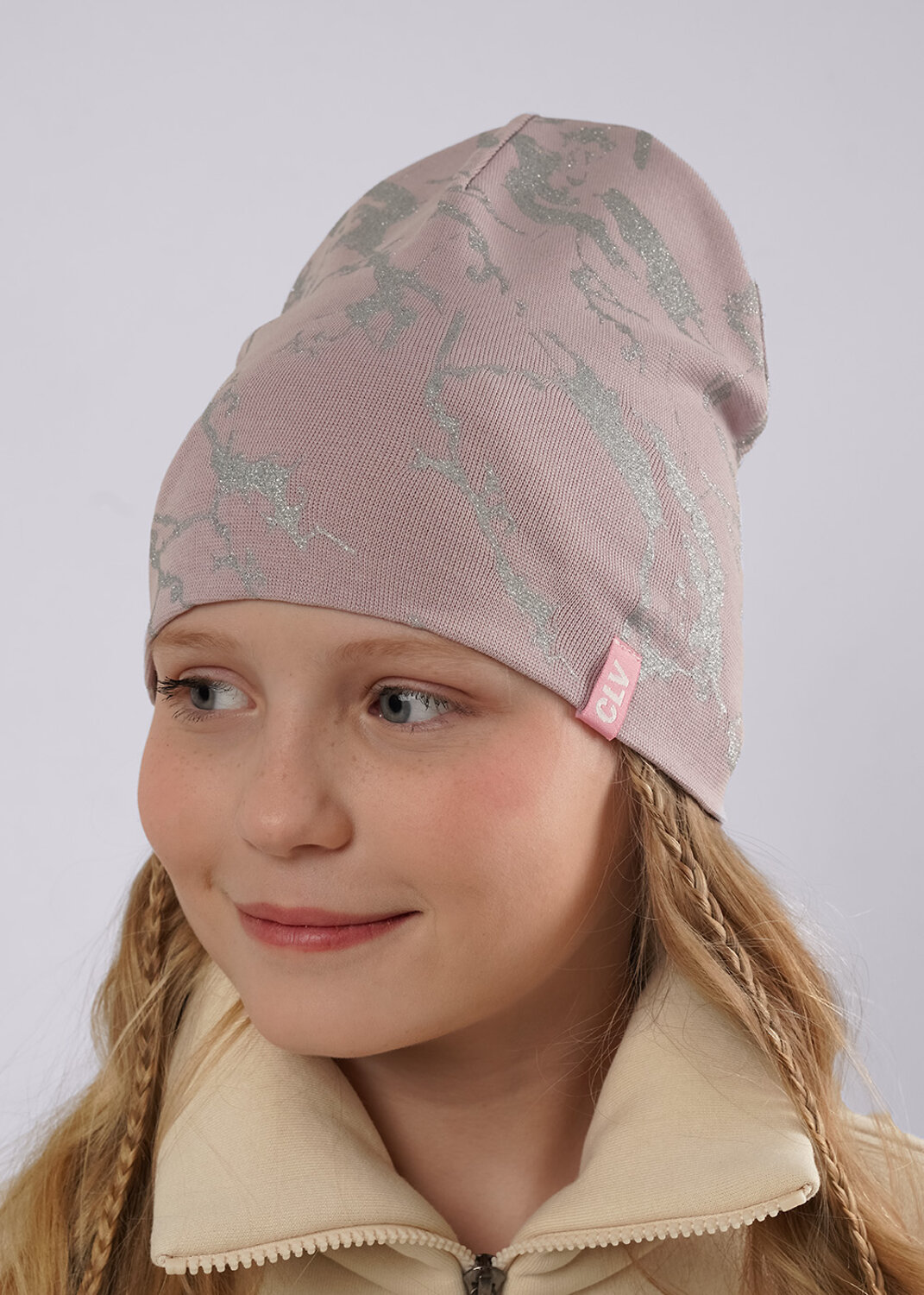 CLEVER Шапка 588940 566095/2рп св.розовый