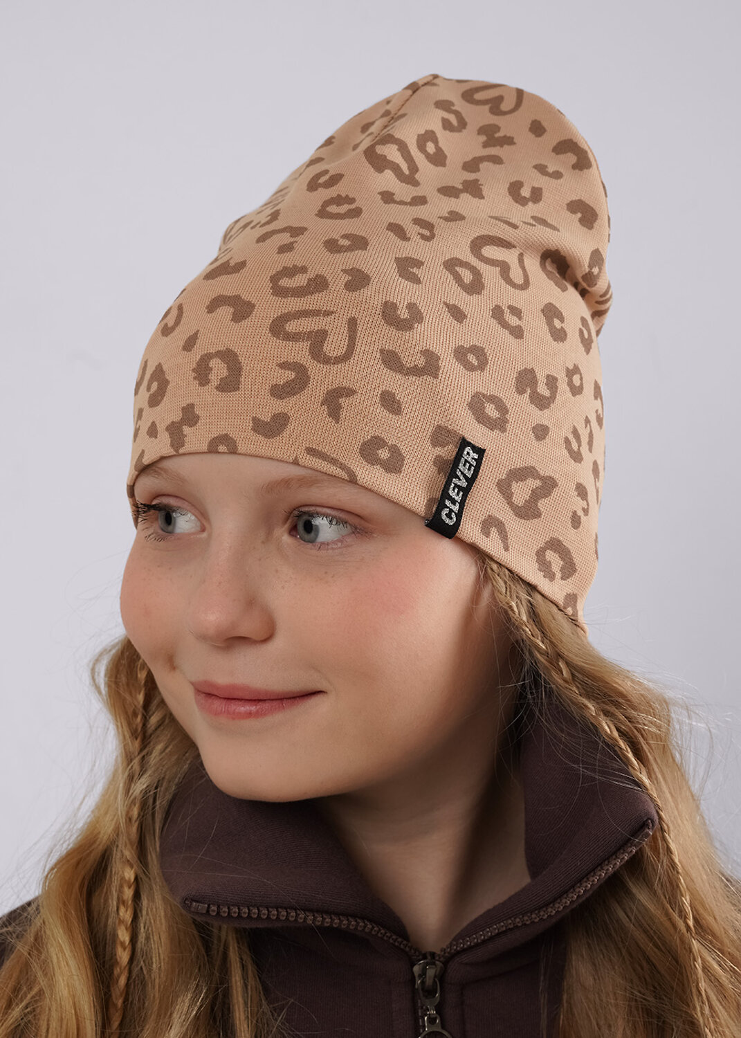 CLEVER Шапка 588942 566095/3рп св.бежевый