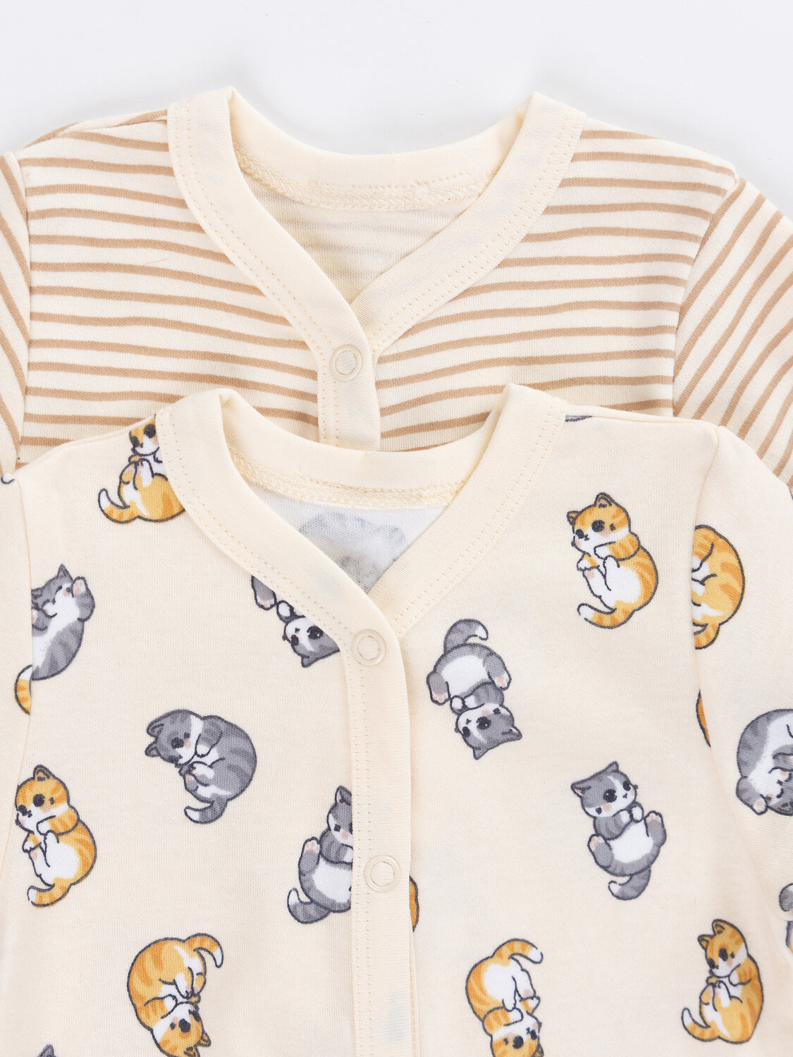 MARK FORMELLE Комбинезон 589012 14005-2 котики на слив. масле +полоска на слив. масле