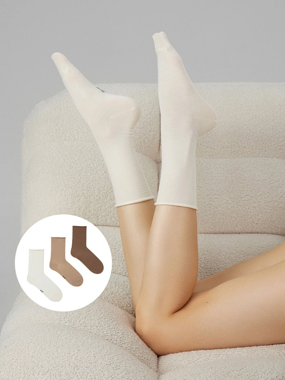 MARK FORMELLE Женские носки 589036 245A-1303 молочный /капучино /карамель/