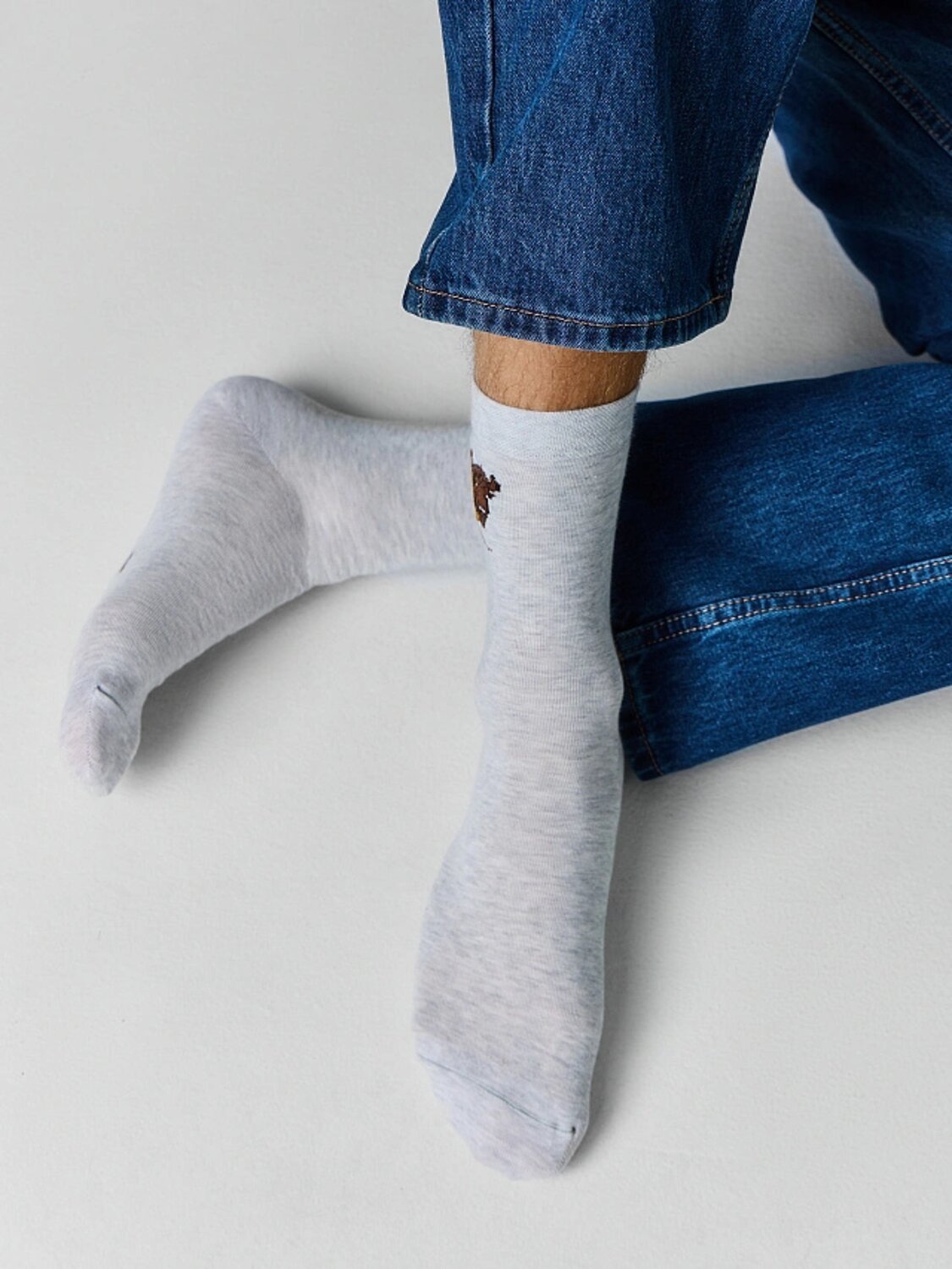 MARK FORMELLE Мужские носки 589043 017K-3555 св.серый меланж