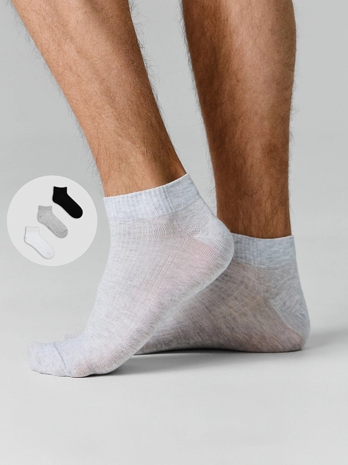 MARK FORMELLE Мужские носки 589050 131A-1587 св.сер.мел /белый /черный/