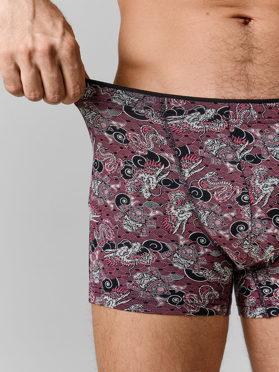 MARK FORMELLE Трусы 589136 411134 японский паттерн на бордовом