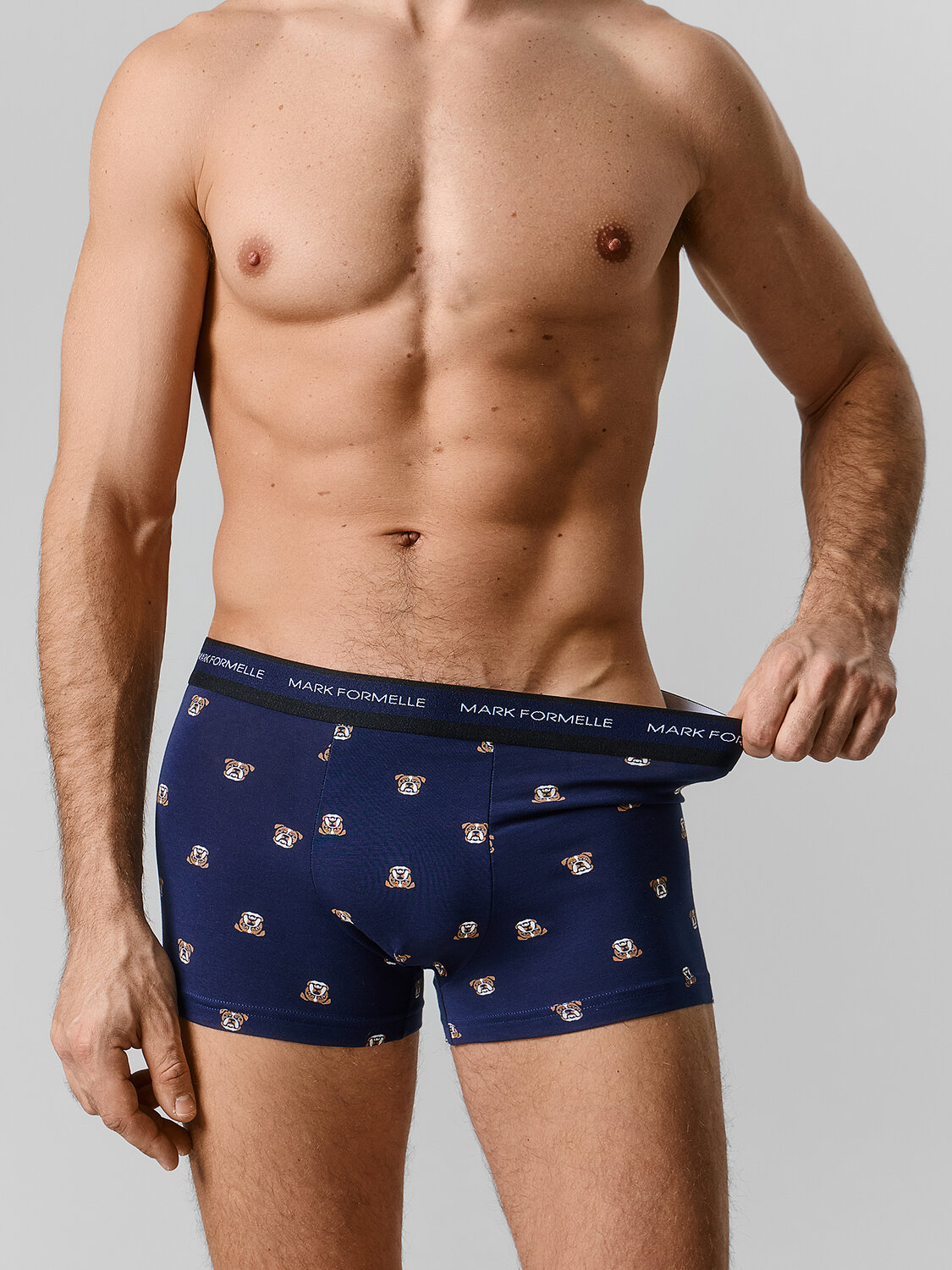 MARK FORMELLE Трусы 589142 411228 бульдоги на т.синем