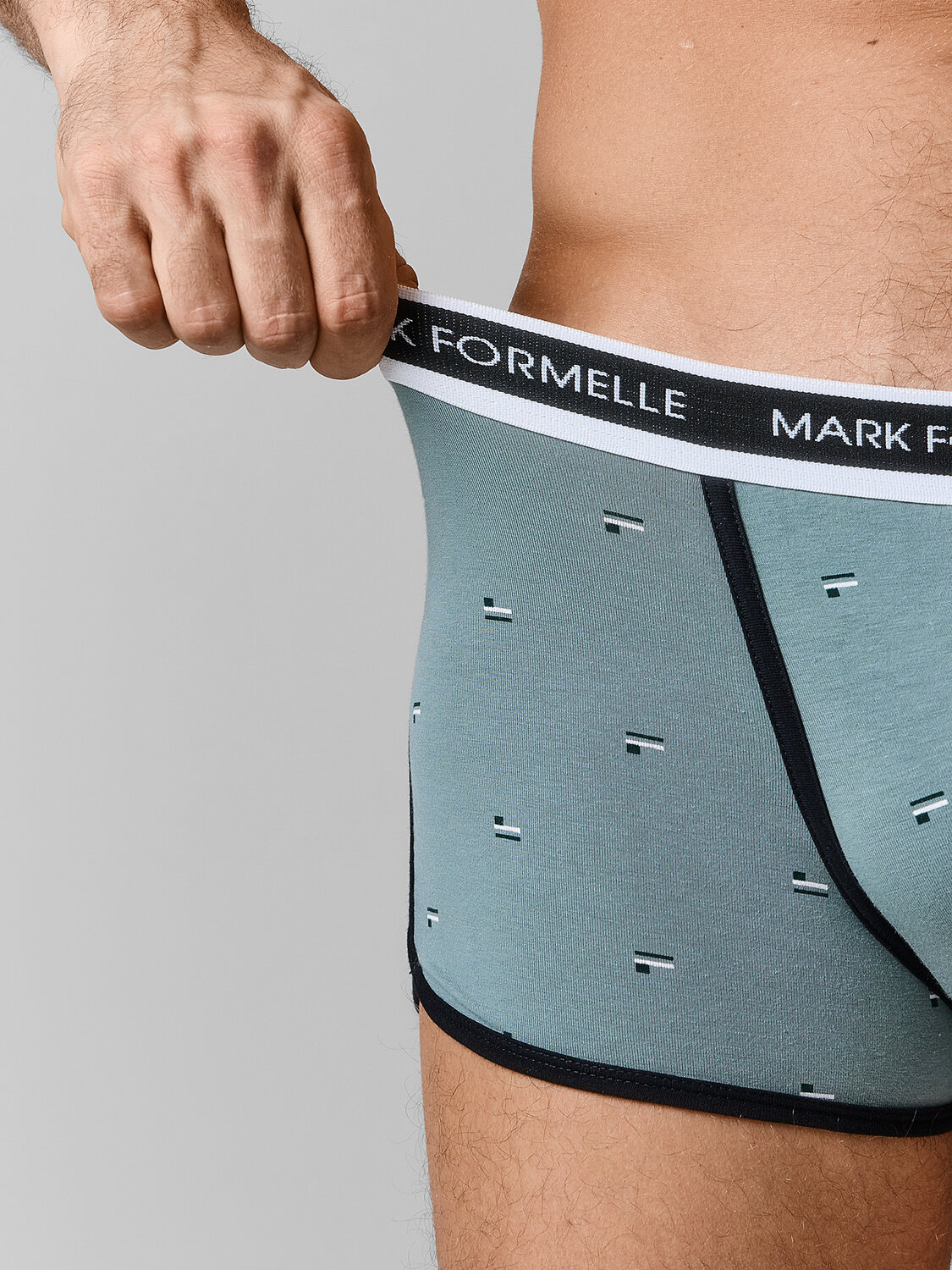 MARK FORMELLE Трусы 589148 411165-2 узор на бризе +серый меланж