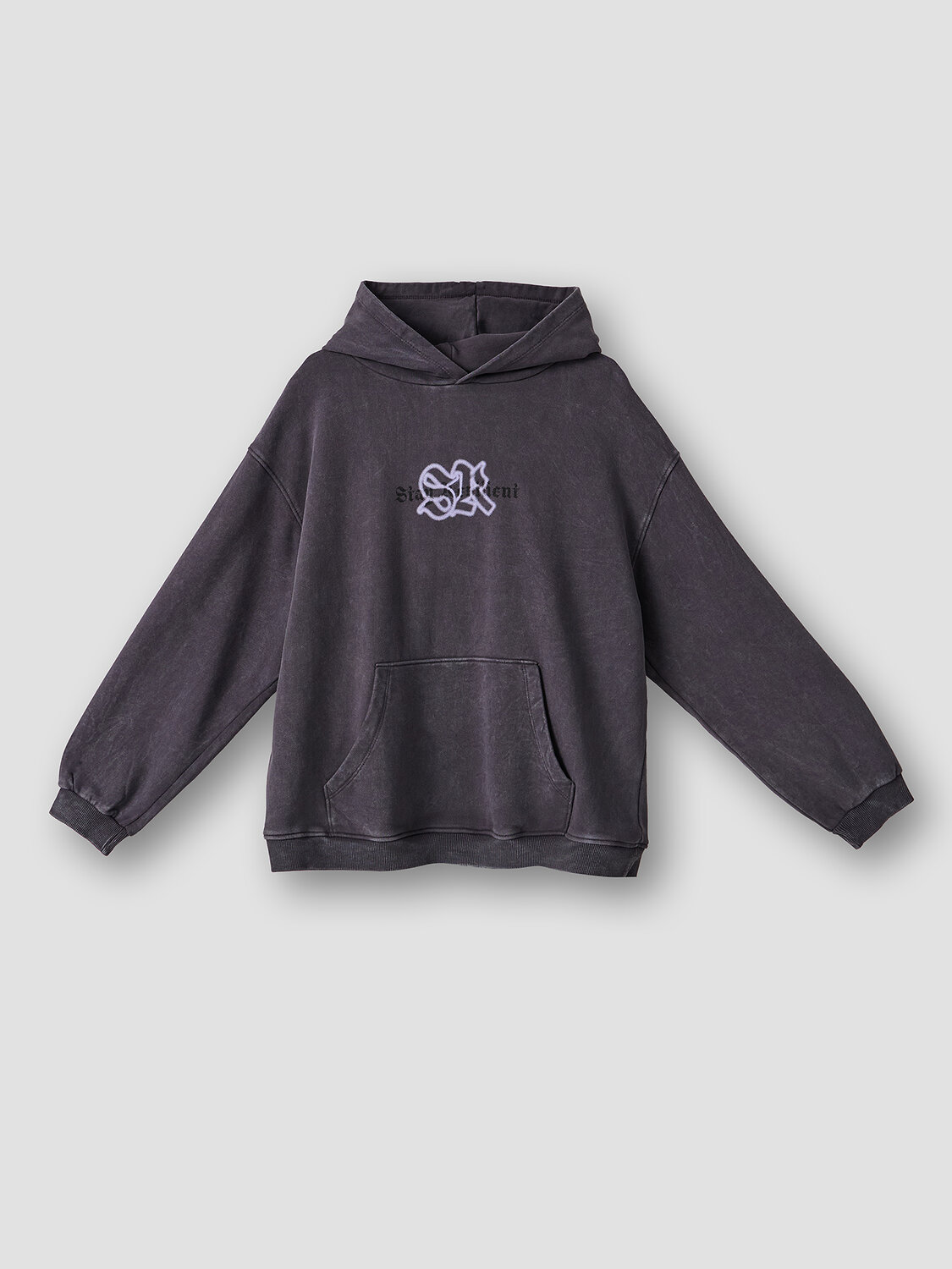 MARK FORMELLE Худи 589184 123445 ACID WASH графит +печать