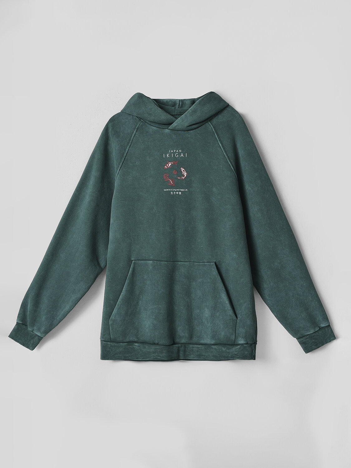 MARK FORMELLE Худи 589186 121825 ACID WASH травяной1 +печать