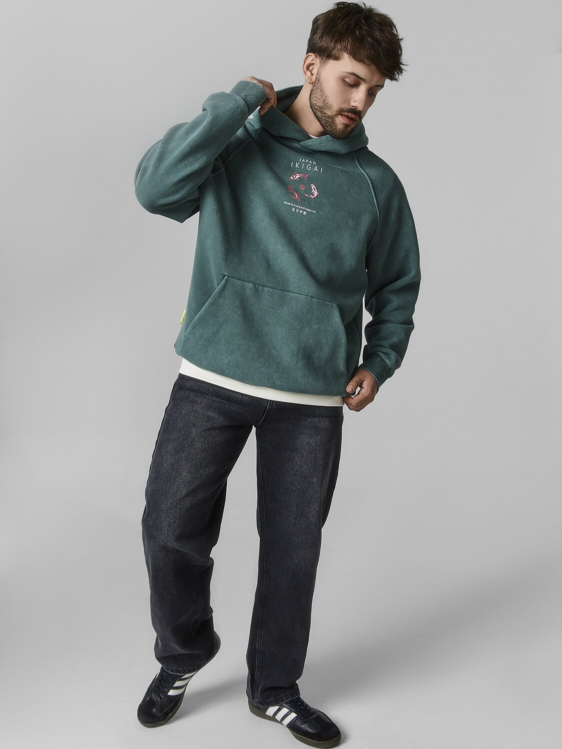 MARK FORMELLE Худи 589186 121825 ACID WASH травяной1 +печать