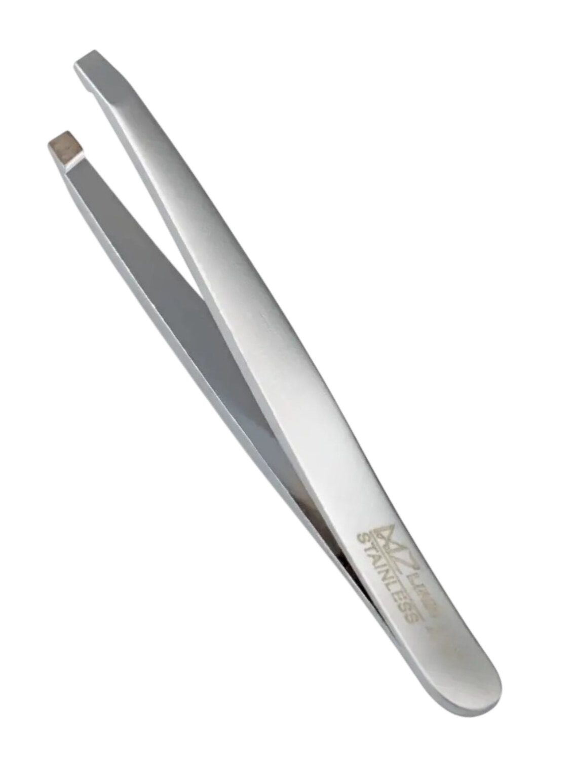 Mertz Пинцет косметический для коррекции бровей скошенный / 224-D, серебристый, 7,3 см 589369 2715 