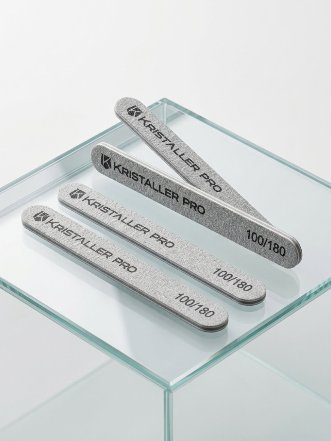 Kristaller Пилка маникюрная на деревянной основе тонкая, 100/180 грит, 13 см, 50 шт. 589372 28329 