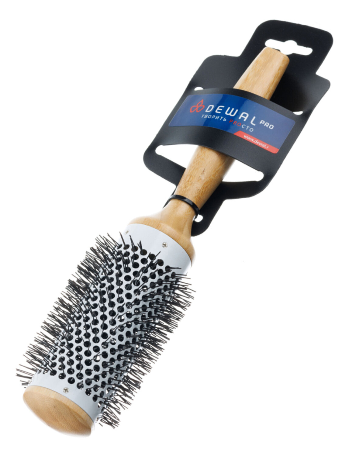 Dewal Термобрашинг для укладки волос BRBAM-02 SN, керамическое покрытие, дерево, 43/62 мм 589379 20830 
