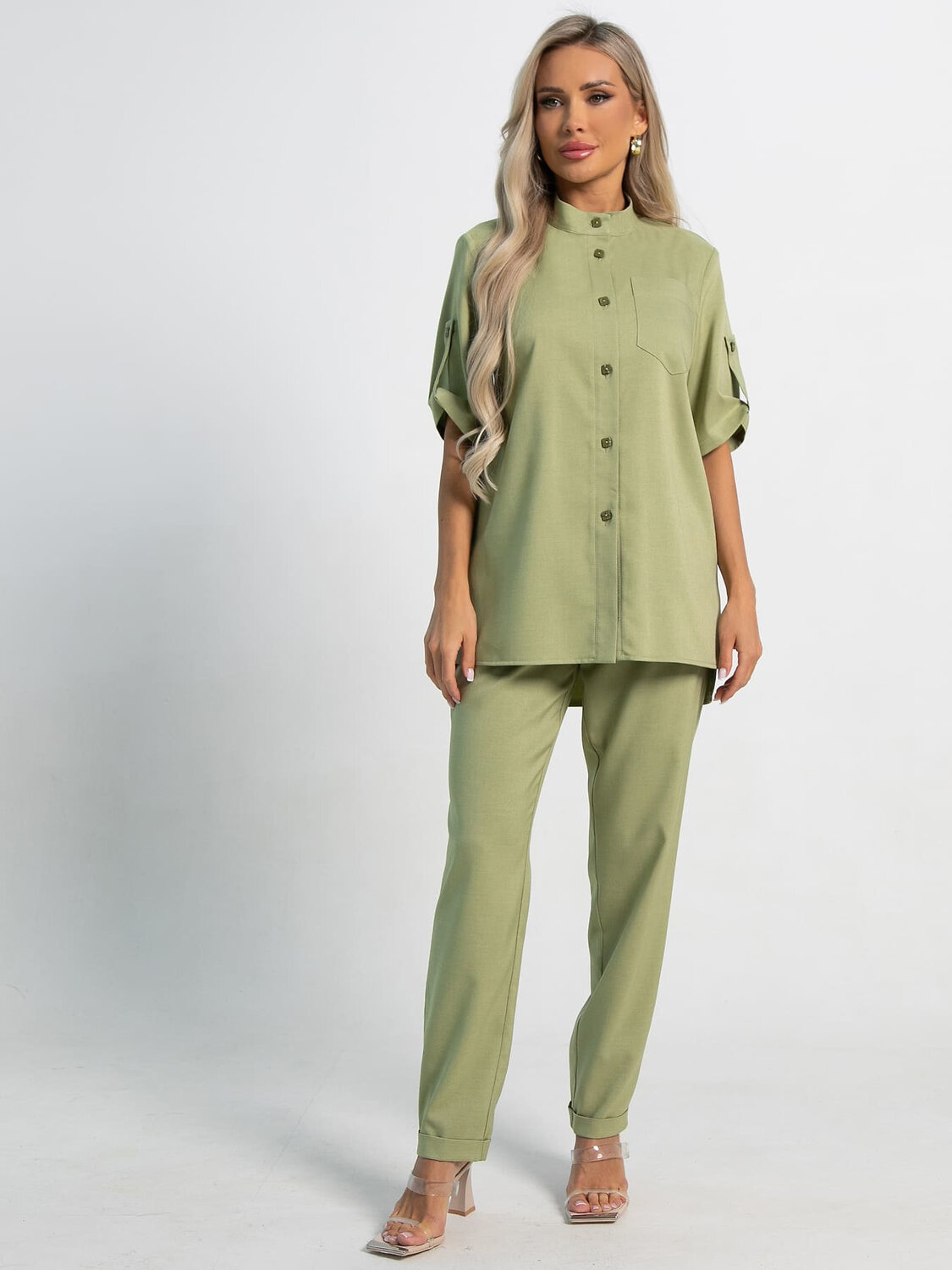 LT Collection Костюм 589409 К15448-3М оливковый