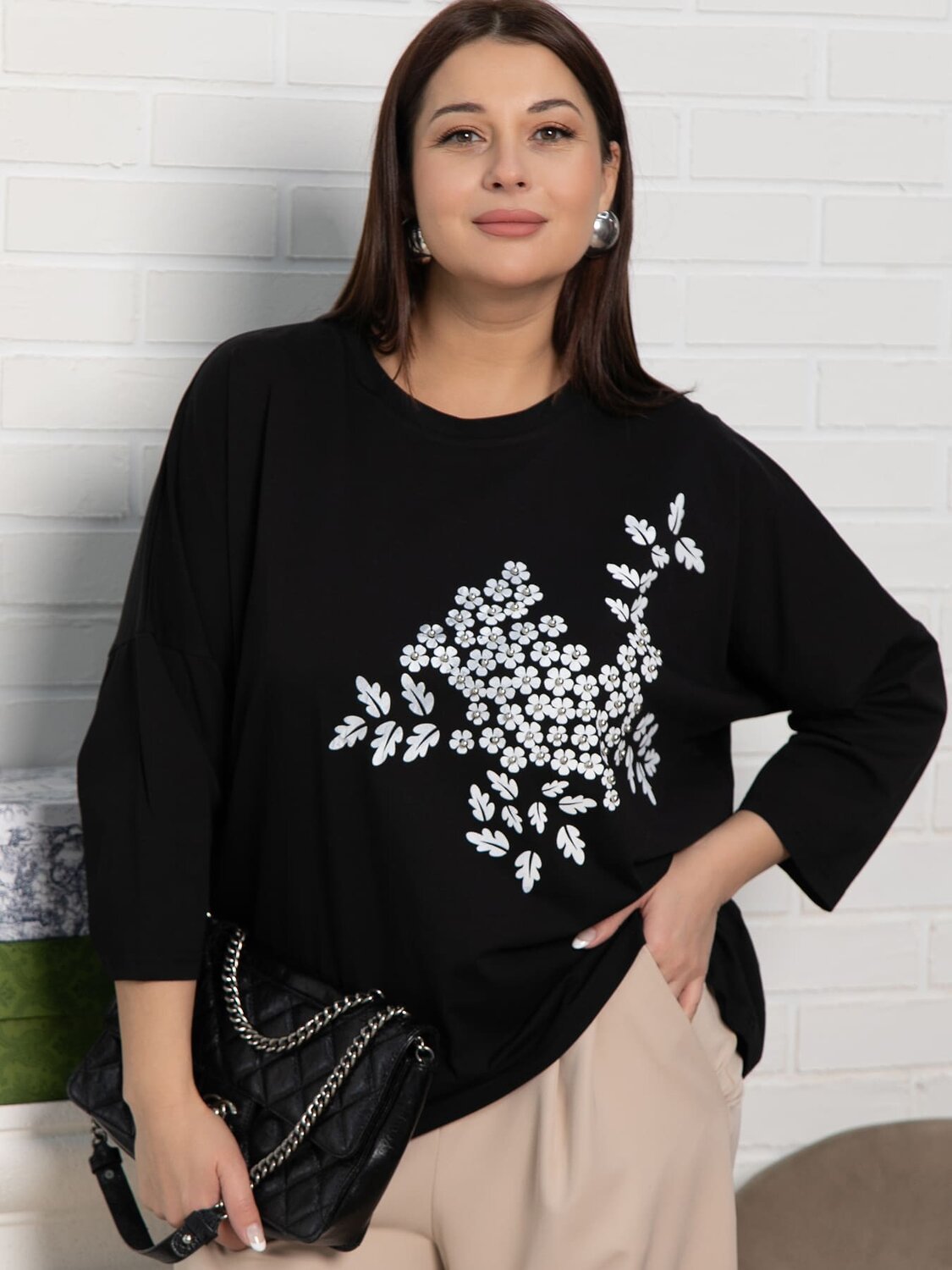 LT Collection Блуза 589411 Б15384-24М черный