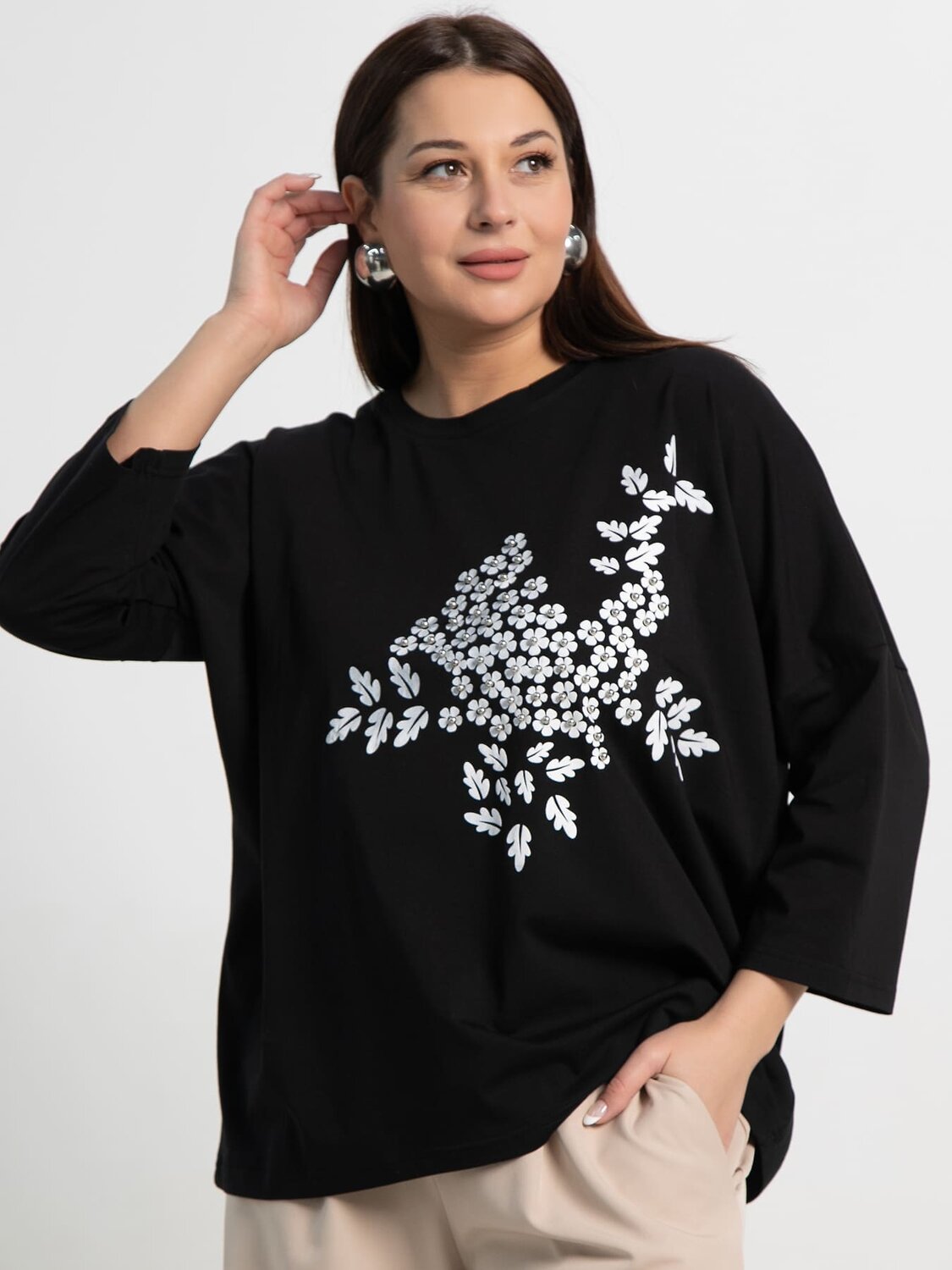 LT Collection Блуза 589411 Б15384-24М черный