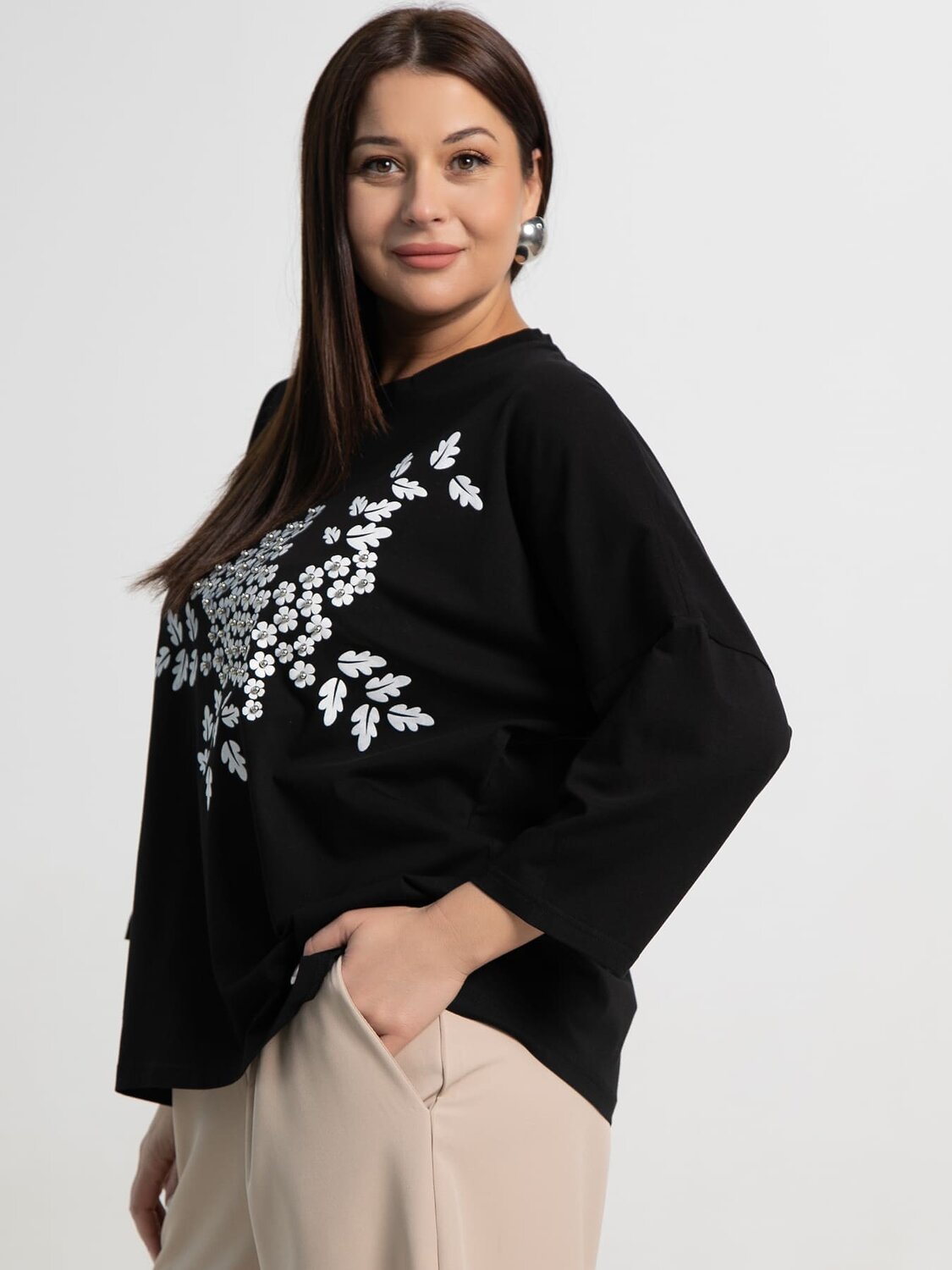 LT Collection Блуза 589411 Б15384-24М черный