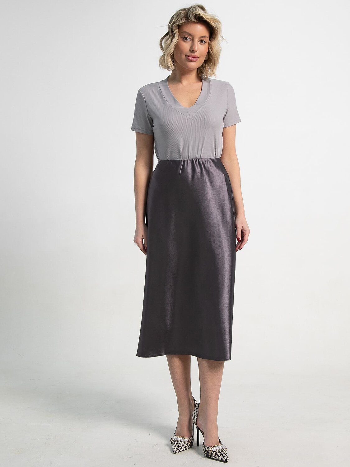 LT Collection Юбка 589415 Ю15316-46М темно-серый